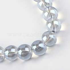 Стеклянные бусины с гальваническим покрытием &nbsp;EGLA-Q062-8mm-A07