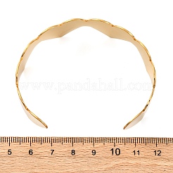 Романтические браслеты-манжеты из нержавеющей стали 304 для женщин&nbsp;BJEW-Q045-01G