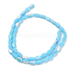 Гальванические непрозрачные стеклянные бусины&nbsp;EGLA-H112-06-HR06