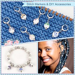 Круглые с цветочным узором HJEW-AB00459