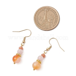 Комплект из круглого натурального сердолика SJEW-JS01331