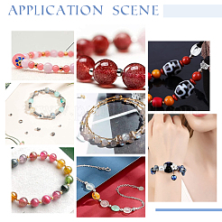 60 шт. 6-х видов проставочных бусин из нержавеющей стали 304&nbsp;STAS-UN0030-57