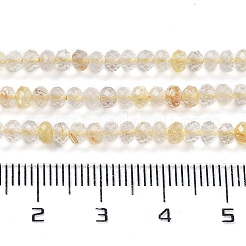 Нити бусин из натурального рутилированного кварца&nbsp;LS-G-J400-C11-02