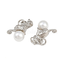 Латунные микро проложить кубического циркония подвески KK-A269-14P