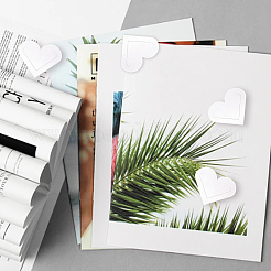 10 шт. защитные уголки для сердец из искусственной кожи&nbsp;AJEW-CL0001-17B