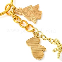 Рождественские плетеные стеклянные брелки&nbsp;KEYC-MZ00017-02