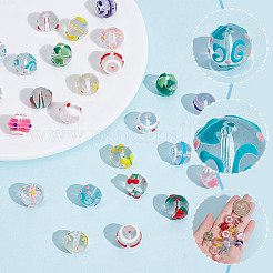 26шт 13 цвета бусины лэмпворк ручной работы LAMP-AR0001-38