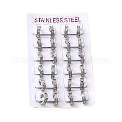 Серьги-кольца из нержавеющей стали 304 EJEW-L302-03D-P