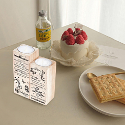 Деревянный подсвечник&nbsp;AJEW-WH0257-009