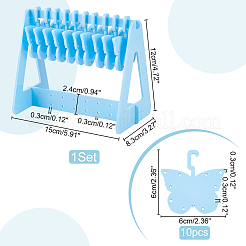 1 комплект непрозрачных акриловых подставок для сережек EDIS-PH0001-54C