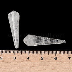 Природный кристалл кварца бусины G-L479-46-07