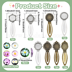 Наборы для изготовления плоских круглых закладок своими руками&nbsp;DIY-SC0032-07A