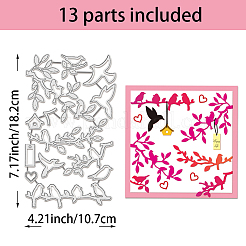 Углеродистая сталь разрезает трафареты DIY-WH0309-1670