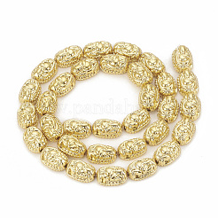 Гальванизировать немагнитных синтетический гематит бисер пряди G-T061-85G