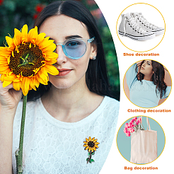 Аппликации из страз в виде подсолнуха&nbsp;AJEW-WH0367-60