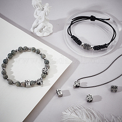 8 шт. 4 стиля 304 нержавеющая сталь европейские бусины STAS-GA0001-81