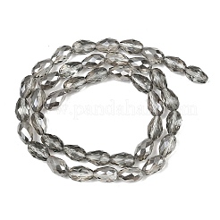 Стеклянные бусины с гальваническим покрытием &nbsp;EGLA-D015-15x10mm-34