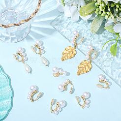 10 шт. латунная фурнитура для ушей&nbsp;KK-BBC0022-46