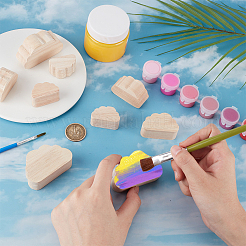 1 комплект деревянных декораций для витрины WOOD-OC0004-03