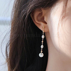 200 шт. плоские круглые подвески из натуральной ракушки акойя BSHE-AR0001-06