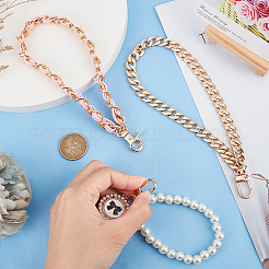 3 шт. 3 стильных чехла для телефона на запястье с подвеской и ремешками для сумки на запястье AJEW-WR0001-91B