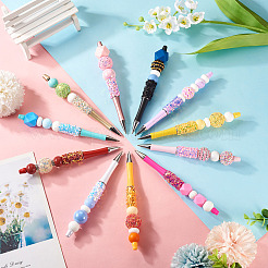 8 шариковая ручка с пайетками в виде звезд&nbsp;FIND-TA0006-15B