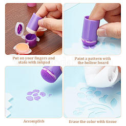 30шт. 6-х цветный инструмент для рисования губкой DIY-CP0007-53