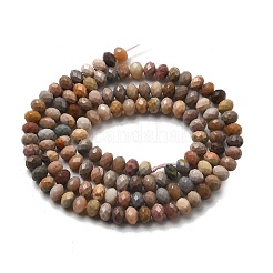 Бусы из натурального алашанского агата G-C127-B01-01