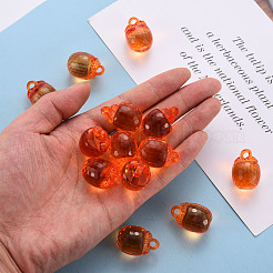 Осенняя тема прозрачные акриловые подвески TACR-T024-04B-921