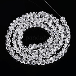 Прозрачные стеклянные бусины&nbsp;X-GLAA-N018-4mm-09