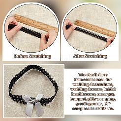 40 м нейлоновых эластичных двухсторонних кружевных лент пико OCOR-WH0101-47A