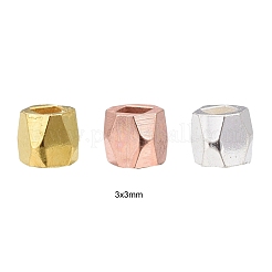 150шт 3 цвета латунные дистанционные бусины&nbsp;KK-LS0001-12