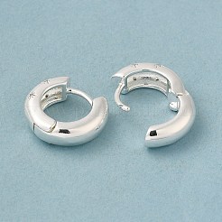 Серьги-кольца со звездами из прозрачного кубического циркония EJEW-C022-01S