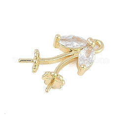 Реечное покрытие латунь с подвесками из кубического циркония&nbsp;KK-Q018-04G