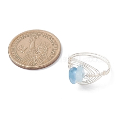 4 шт. 4 стильных кольца с драгоценными камнями&nbsp;RJEW-TA00234-02