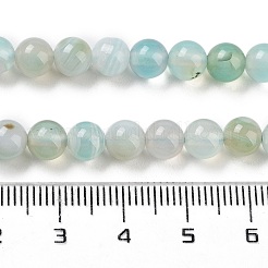 Натуральные полосатые агатовые / полосатые агатовые нити&nbsp;G-K155-A-6mm-04