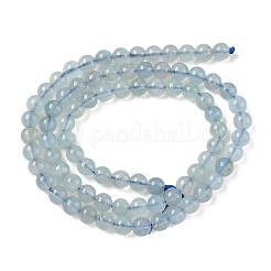 Природные Аквамарин бисер нитей G-D327-B01-5mm