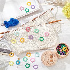 60 шт. сплавные кольца-маркеры для вязания FIND-NB0003-47