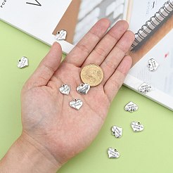 Тема свадьбы античный серебряный тон тибетский стиль сплав сердце с матерью жениха горный хрусталь подвески&nbsp;LS-TIBEP-N005-17A