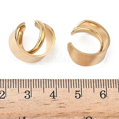 Серьги-каффы из нержавеющей стали 304 в форме буквы С EJEW-K268-61G