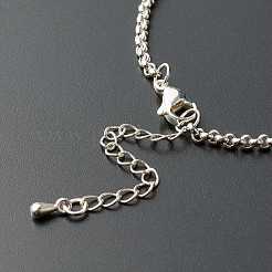 Изготовление браслета Rolo из нержавеющей стали 304 AJEW-JB01013