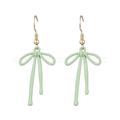 Серьги-подвески из сплава с бантом&nbsp;EJEW-JE06356