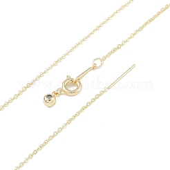 Латунные кабельные цепи ожерелья NJEW-U008-07G