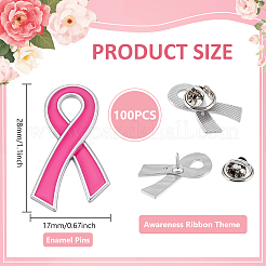 100 шт. эмалевые значки на тему лент с информацией&nbsp;JEWB-WA0001-01