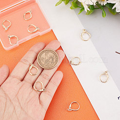 10 шт. латунная фурнитура для сережек с кубическим цирконием&nbsp;KK-BBC0003-91