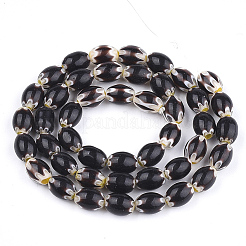 Ручной работы millefiori стеклянные бусины нитки LAMP-S191-17A