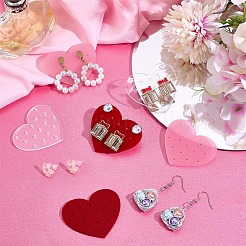 36шт. 3-х цветная акриловая демонстрационная доска для сережек&nbsp;EDIS-PH0001-96