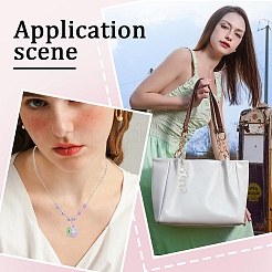 24шт 6 цвета непрозрачные акриловые бусины&nbsp;SACR-SP0001-27