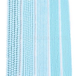 Непрозрачный сплошной цвет имитация нефрита стеклянные бусины пряди&nbsp;X-EGLA-A044-P4mm-D06