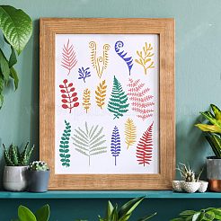 Большие пластиковые многоразовые шаблоны трафаретов для рисования DIY-WH0202-176